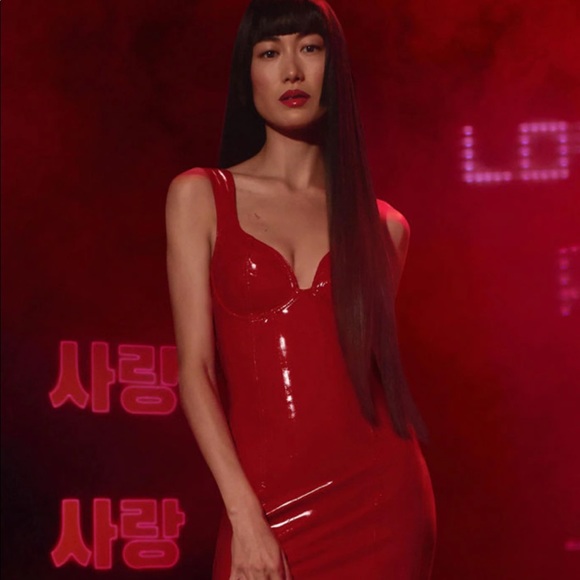 ❤️IVY PARK IVY HEART NWT red latex dress, XL, NWT/never opened! HARD TO FIND! - Picture 1 of 11